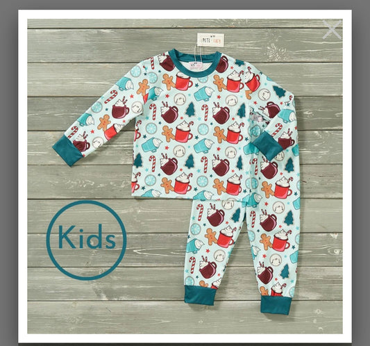 Cup of Cocoa☕️Kid Loungewear💚🧡❤️